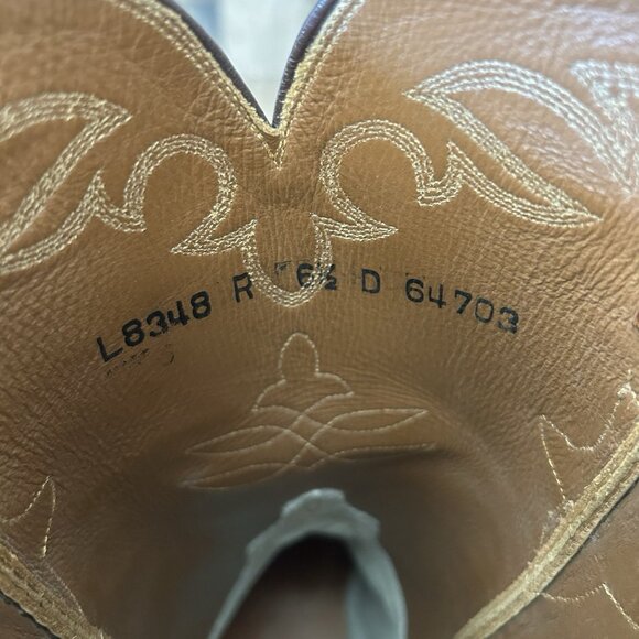 Lucchese Classics L8348 Ostrich Western Cowboy Boots Mens 6.5 D - Picture 5 of 12